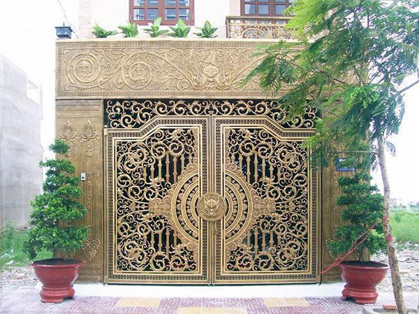 Mẫu cổng nhôm đúc đẹp và mới nhất