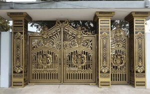 cổng nhôm đúc thích hợp cho các công trình gần biển